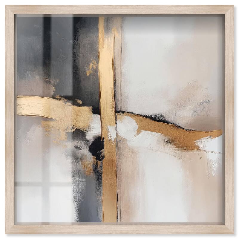 Golden Hour I Shadowbox by Art Remedy - Natural - 30" x 30"