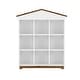 preview thumbnail 4 of 8, House-shaped Storage Rack with 9 Storage Compartments, Three-layer Bookshelf for Kids
