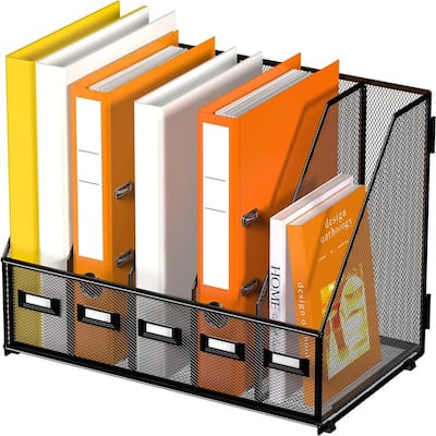 Desk Organizers Magazine Binder Folder Holder - 16.14"D x 9.84"W x 12.6"H