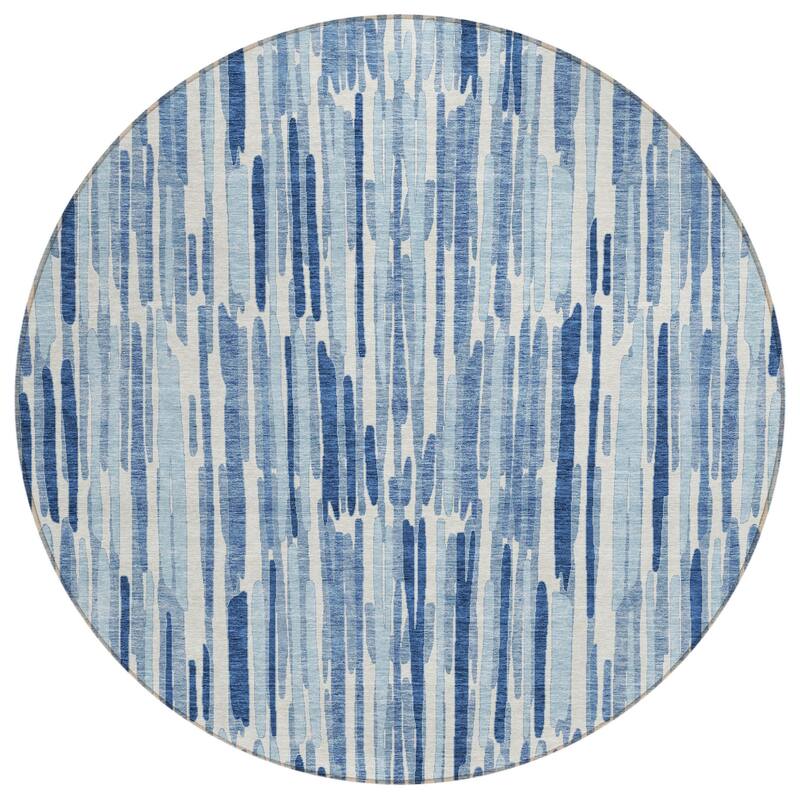 HomeRoots Abstract Transitional Rectangle Outdoor Rug