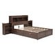 preview thumbnail 9 of 36, Full Storage Platform Bed with Shelves, Twin Trundle & Drawers - Large Storage