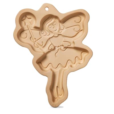 Ballerina Fairy Stoneware Cookie Mold Stamp Decoration