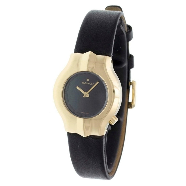 Tag Heuer Women's WP1441.FC8148 'Alter Ego' Black Leather Watch. Opens flyout.