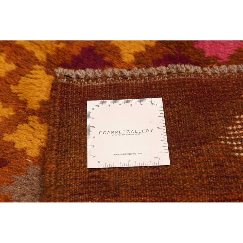 ECARPETGALLERY Hand-knotted Akhjah Brown Wool Rug - 6'9 x 9'8