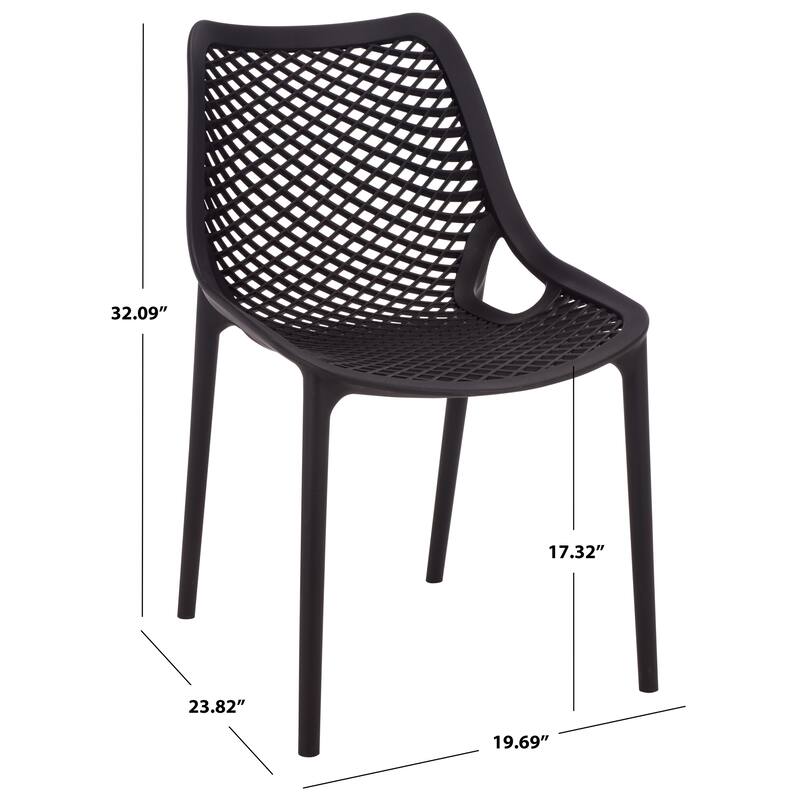 SAFAVIEH Outdoor Living Leila Dining Chair (Set of 2) - 20"W x 24"D x 32"H