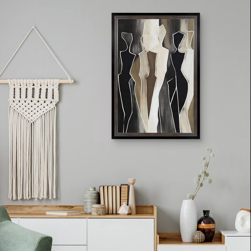 Masterpiece Art Gallery| Shapes by Creative Studio - Framed Canvas Art Print