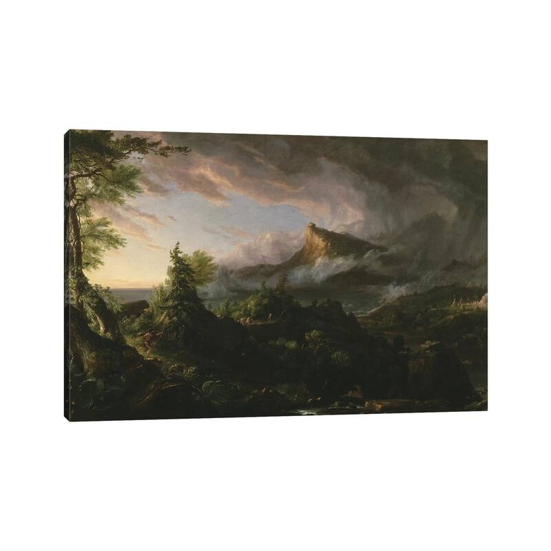 iCanvas "The Course of Empire - The Savage State, 1833-36" by Thomas Cole Canvas Print