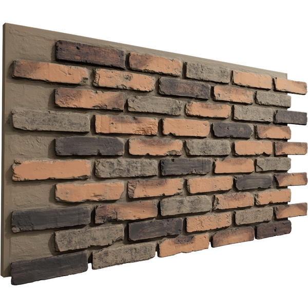 BE@BRICK bfhnnnv Flexebrick 2.625-in x 9.375-in Wheat Brick Veneer Individual
