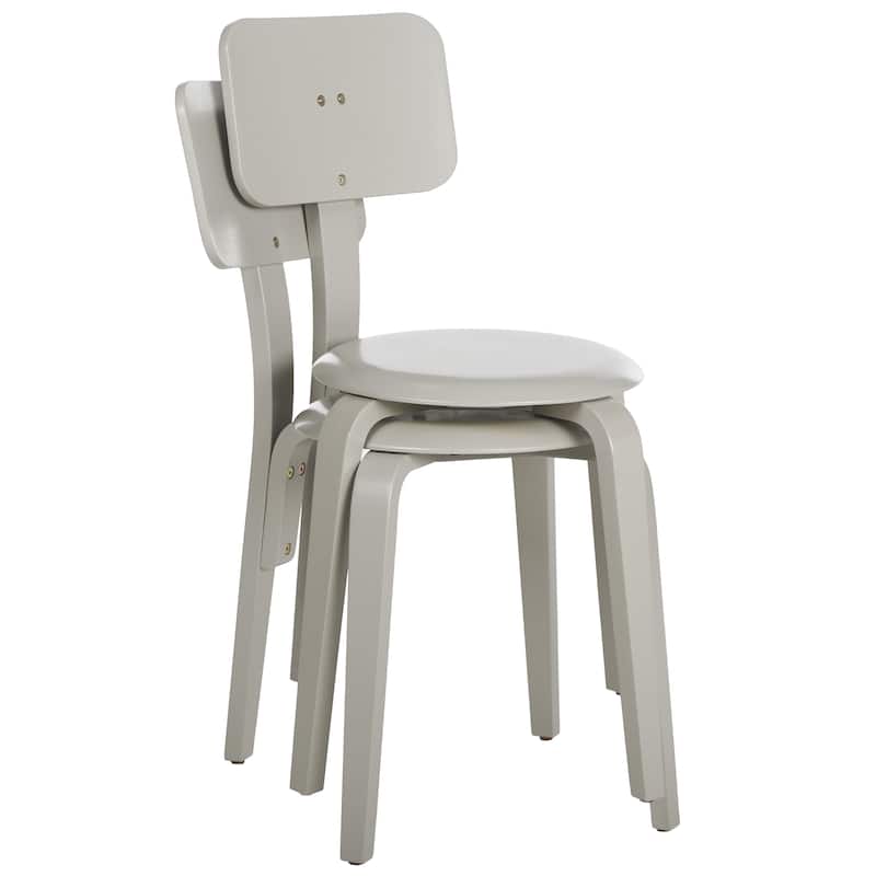 SAFAVIEH Vicie Stackable Dining Chair (Set of 2)