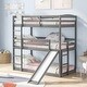 preview thumbnail 2 of 13, Adjustable Solid Pine Triple Bunk Bed with Ladder and Slide