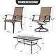 preview thumbnail 5 of 13, Nuu Garden Outdoor 7-Piece Dining Set, Textilene Fabric, Powder-coated Iron Frame - 61 inch