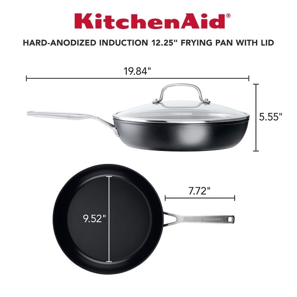 KitchenAid Hard-Anodized Induction Nonstick 12.25" Frying Pan