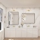 preview thumbnail 44 of 192, KIOTEE Modern Metal Frame Wall Mounted Bathroom Vanity Mirror with 5-year warranty