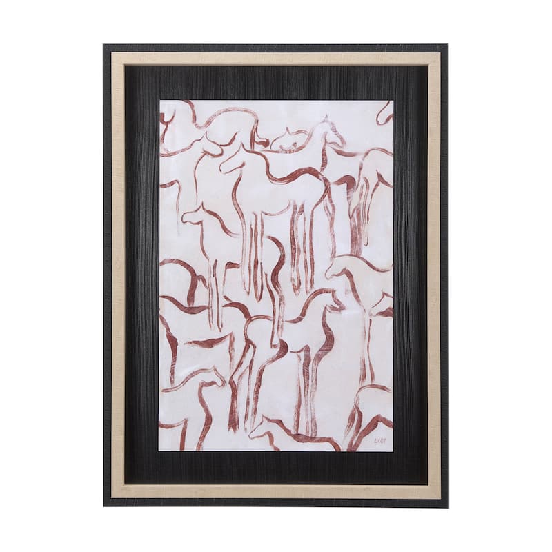 Horse Herd III Framed Art Print