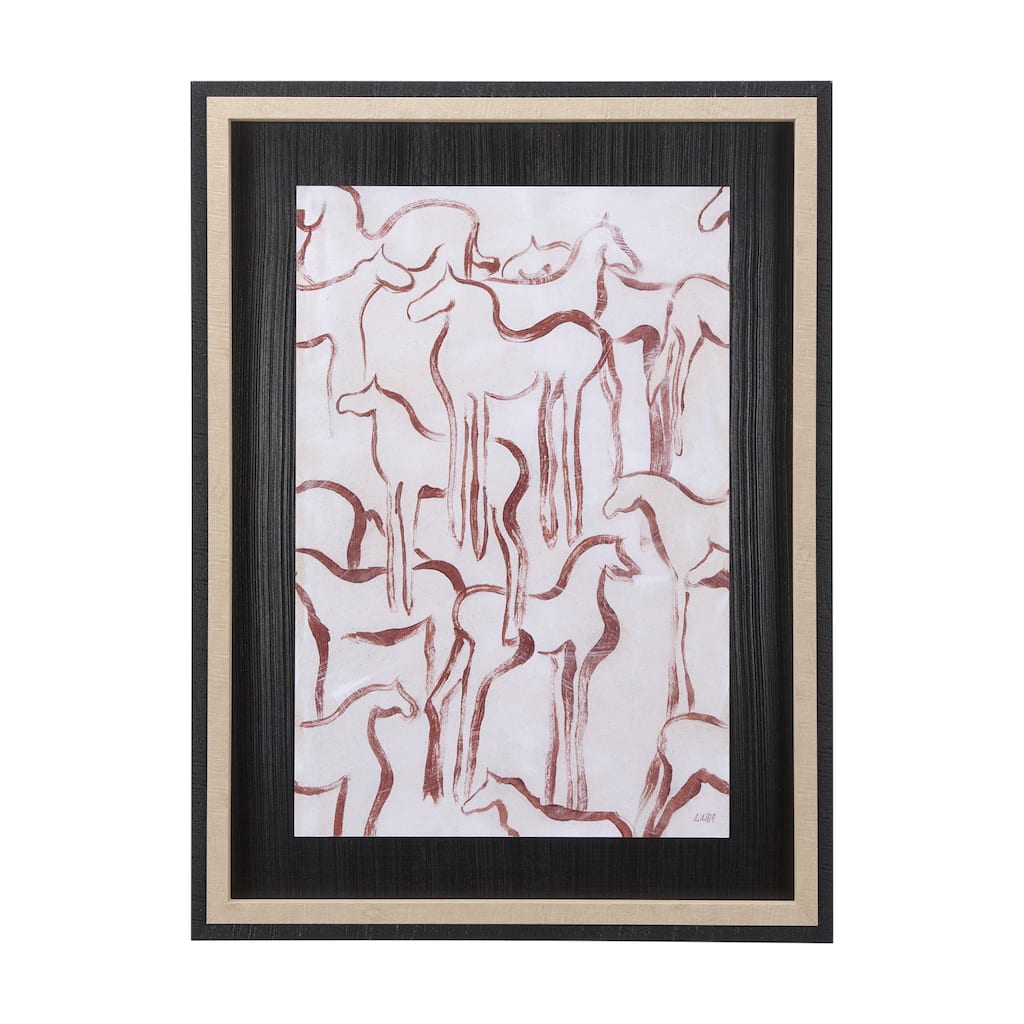 Horse Herd III Framed Art Print