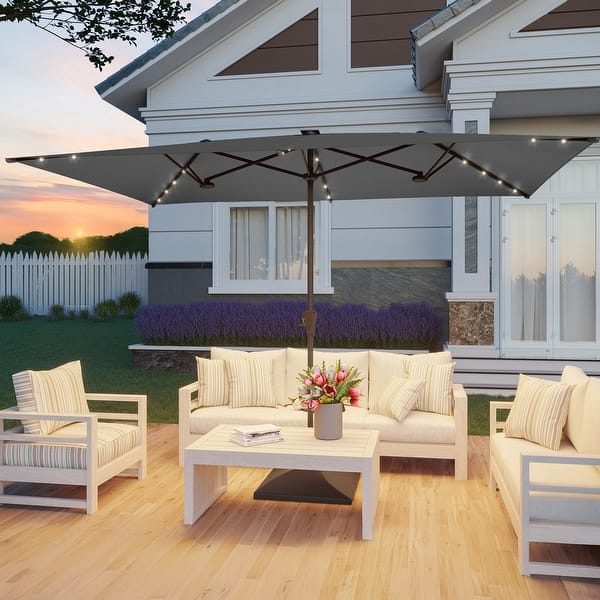 20 ft patio umbrellas Pellebant 2-Piece Patio Cantilever Umbrella, 250/GSM Canopy Fabric - On  Sale - Bed Bath & Beyond