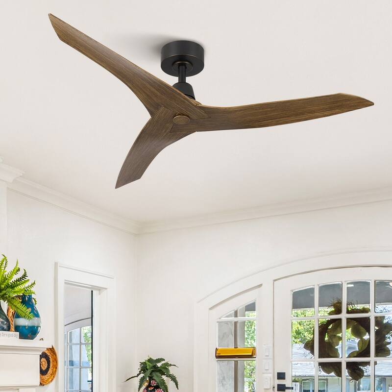 Modern 50" Smart Ceiling Fan with Remote Control 3 Blades and 6 Speeds