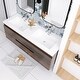 preview thumbnail 114 of 148, Floating Bathroom Vanity with Integrated Resin Top