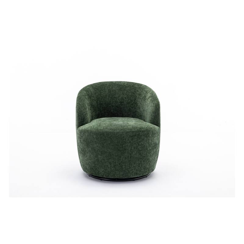 Fabric Swivel Accent Barrel Chair