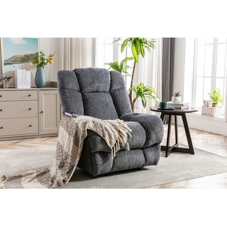 Oversize Recliner Chair for Elderly, Single Sofa Home Theater Seatting Adjustable Reclining Living Room Bedroom,USB Charge Port