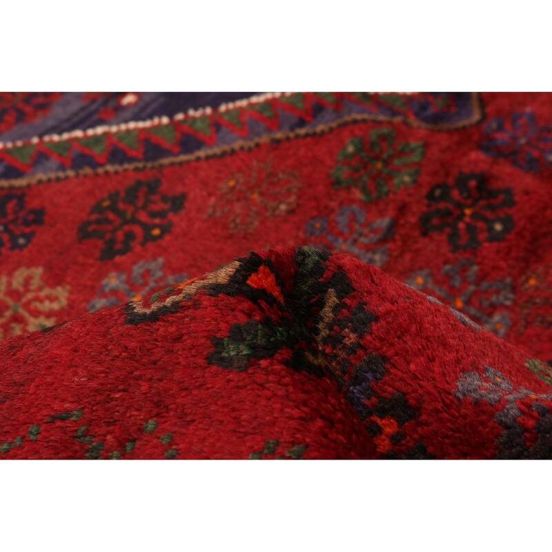 ECARPETGALLERY Hand-knotted Konya Red Wool Rug - 4'3 x 6'7