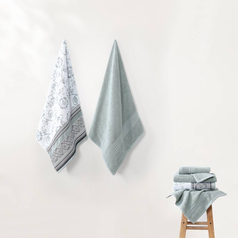 Modern Threads Ophelia 6-Piece Yarn Dyed Jacquard Towel Set