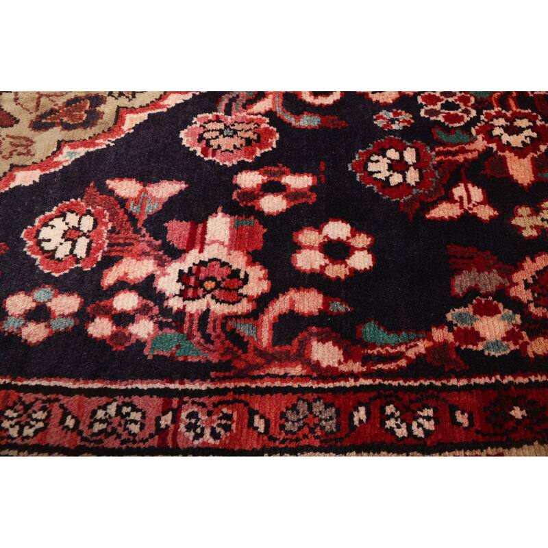 ECARPETGALLERY Hand-knotted Andelz Dark Navy Wool Rug - 4'0 x 8'0