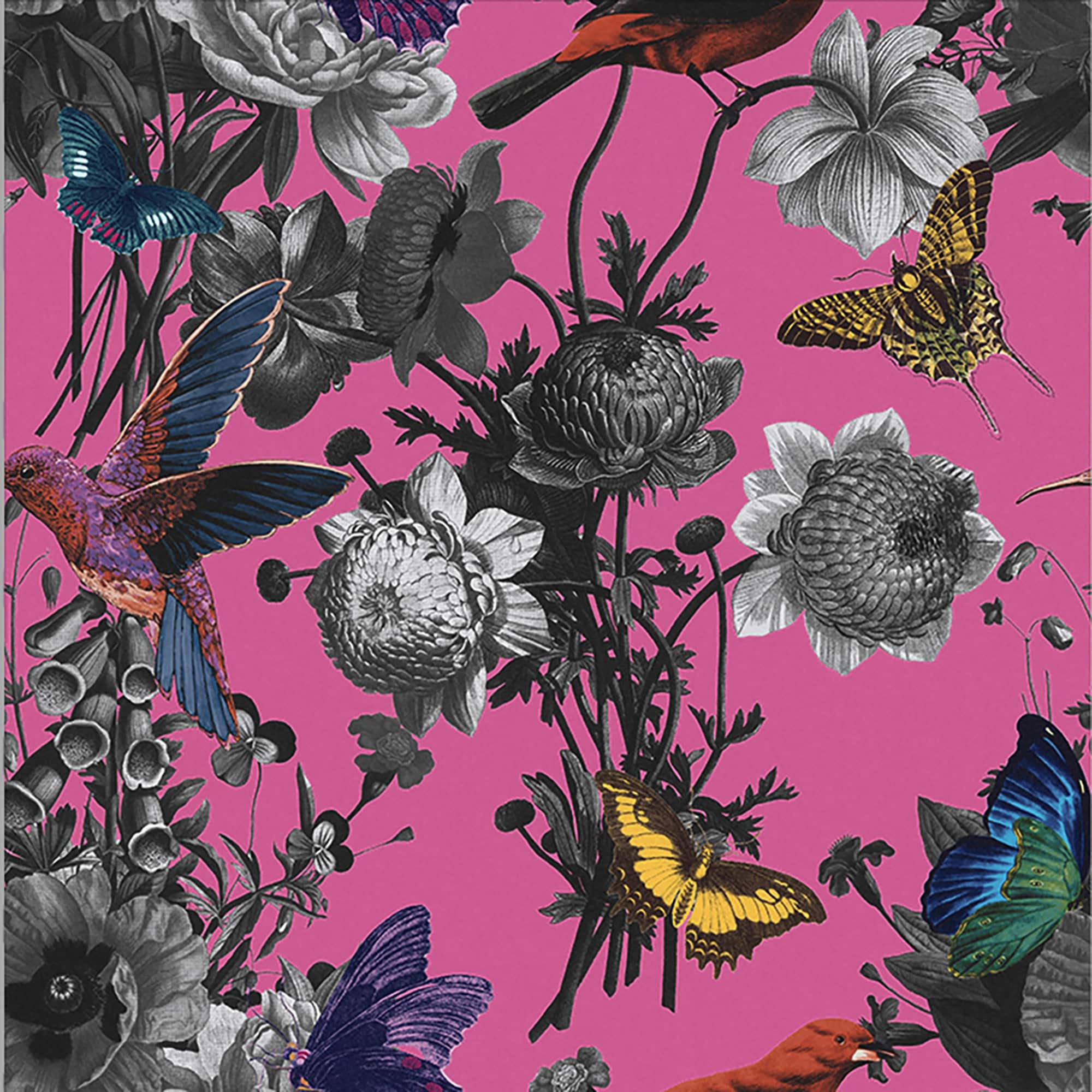 Jardin Magenta Wallpaper
