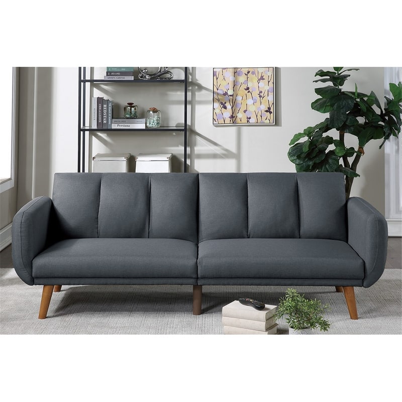 Sofa Convertible Bed with Wooden Legs for Living Room