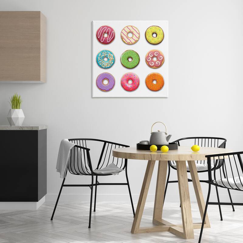 Stupell Colorful Mixed Donuts Canvas Wall Art Design By Marcus Prime