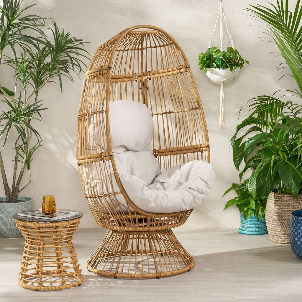 Swivel Patio Egg Chair