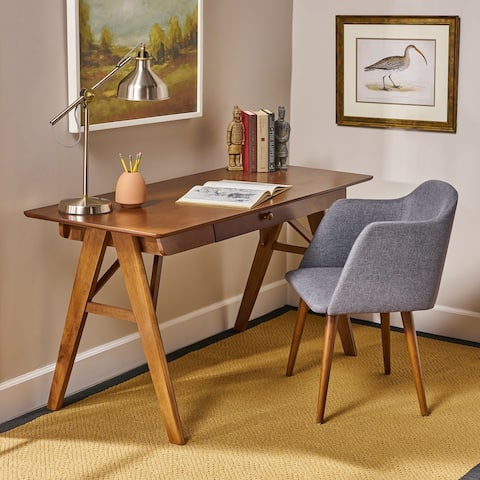 Vienna Modern Faux Wood Desk with Veneer by Christopher Knight Home