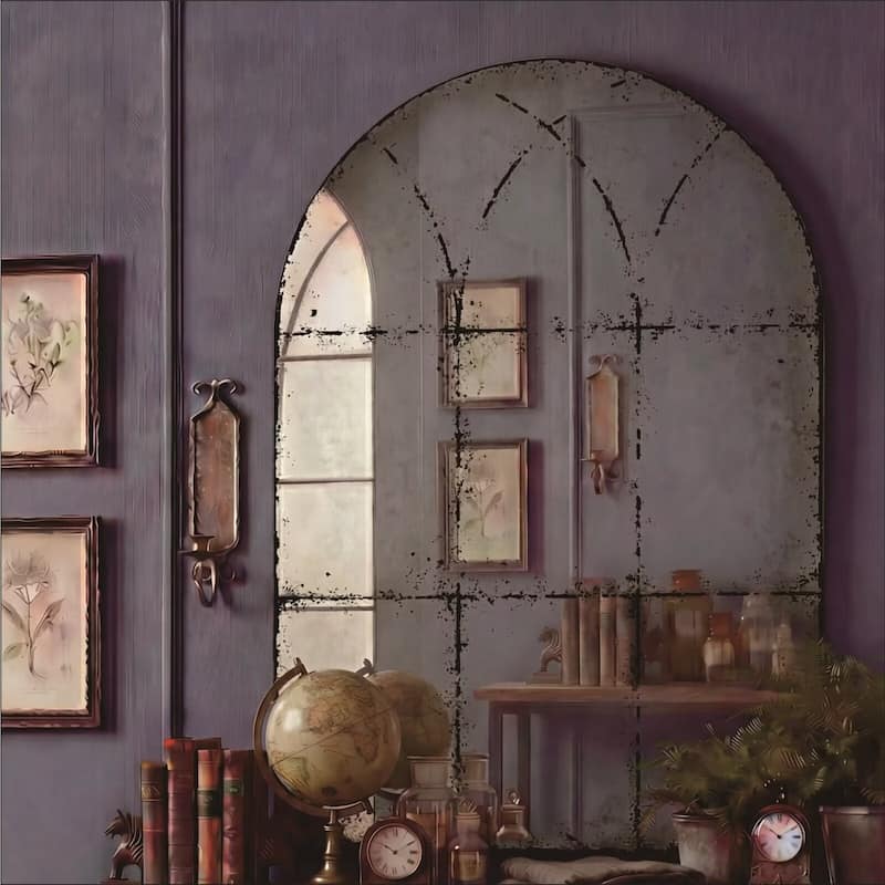 Semicircular Wall Mounted Mirror Versatile Home Decor Ideal