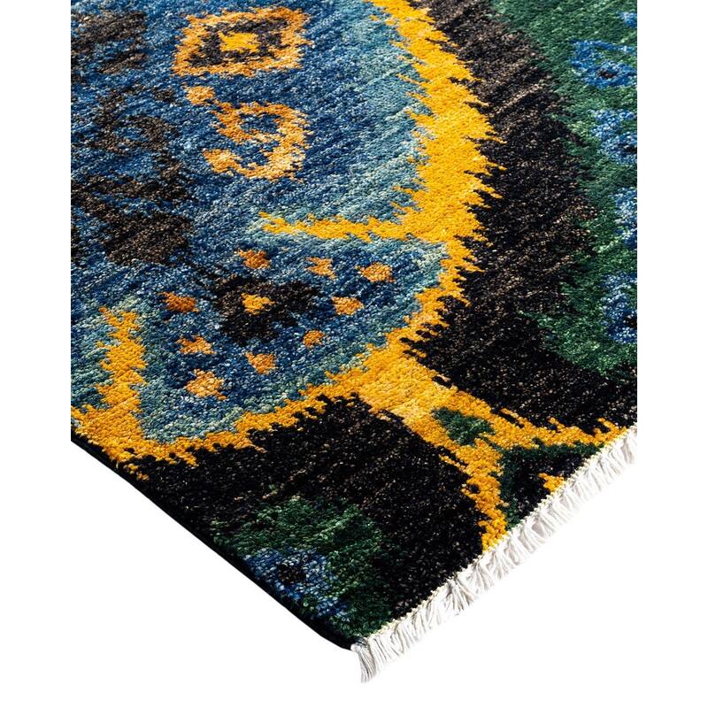 Contemporary Overdyed Wool Hand Knotted Area Rug - 8' 0" x 9' 10"