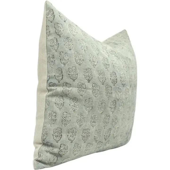 Block Print Thick Linen Pillow Cover - Superstar