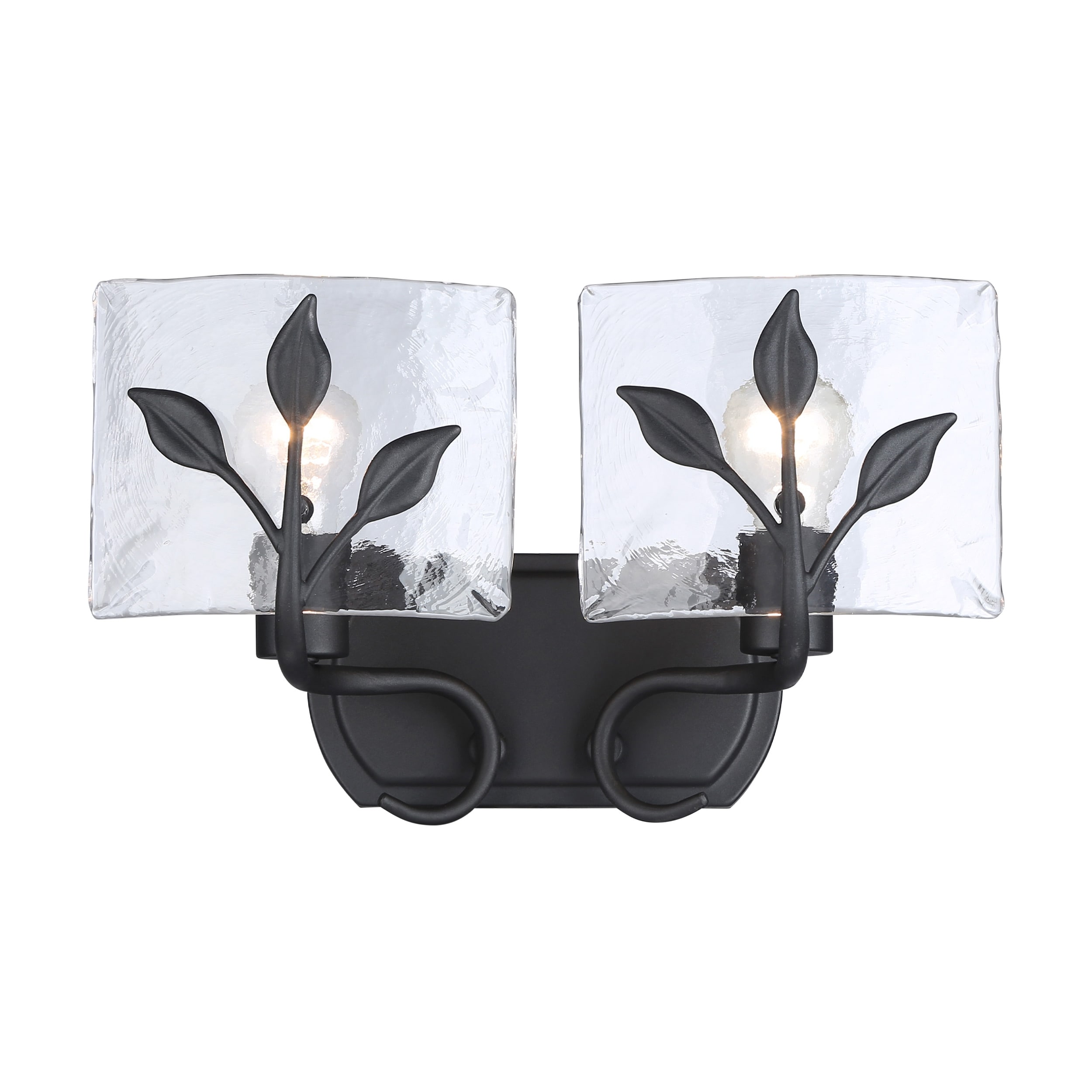 Golden Lighting Calla 2-light Vanity in Natural Black