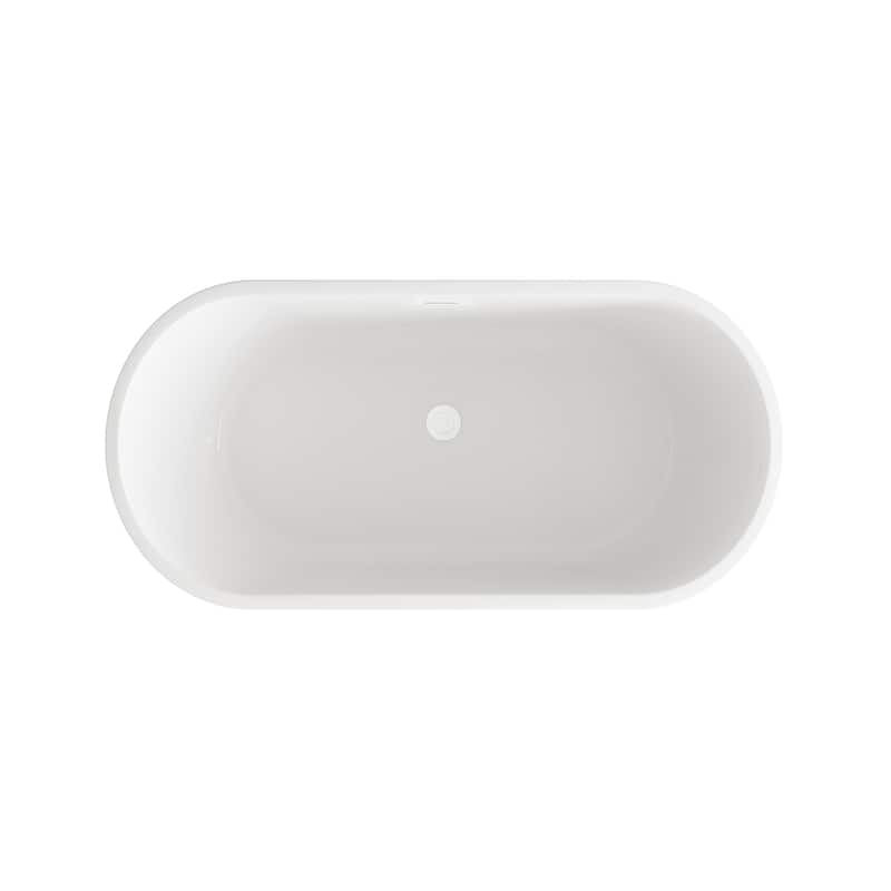 Odell Soaking Bathtub in Glossy White