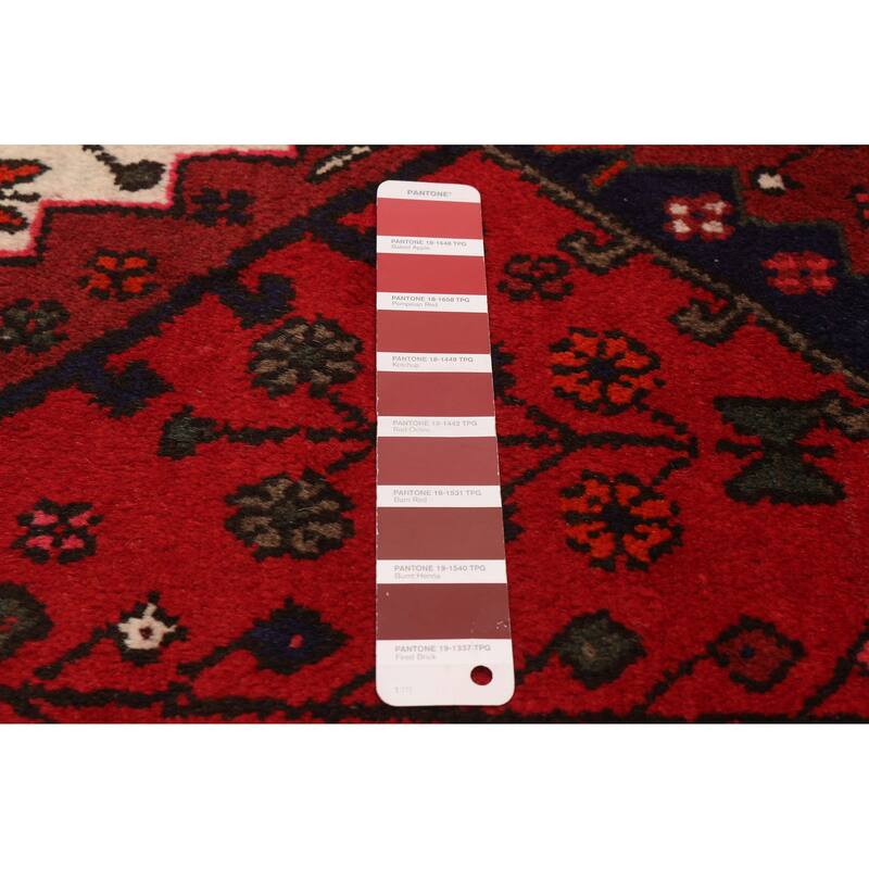 ECARPETGALLERY Hand-knotted Andelz Red Wool Rug - 3'3 x 4'10