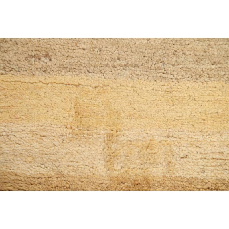 Contemporary Striped Gabbeh Kashkoli Wool Area Rug Hand-knotted Carpet - 3'1" x 5'2"