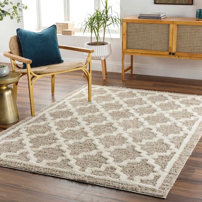 Livabliss Florida Cozy Trellis Plush Area Rug