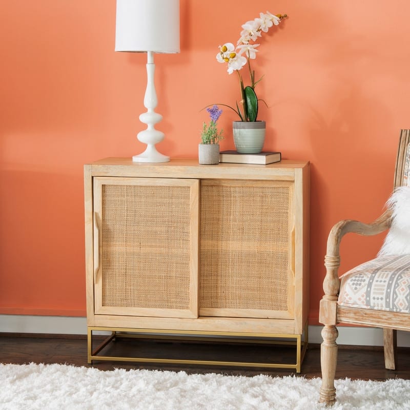 Linon Spence Sliding Door Cabinet