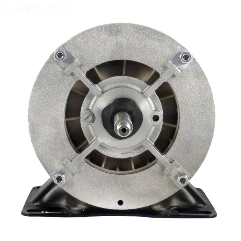 1.5 HP Black and Silver Single Speed Round Flange Pool Motor