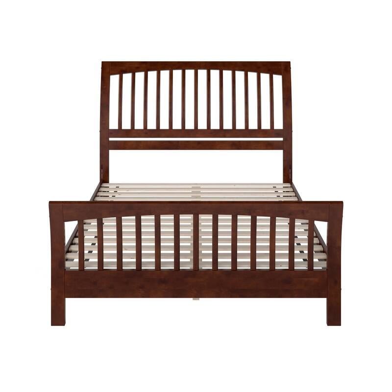 AFI Orleans Solid Wood Low Profile Platform Bed with Matching Footboard