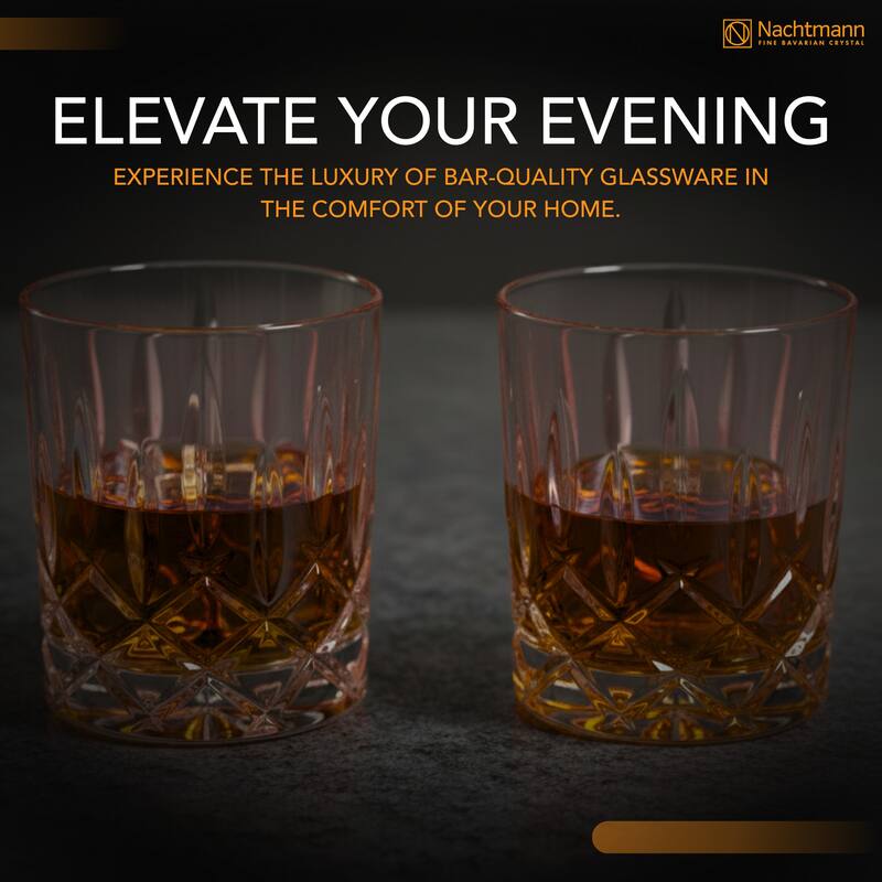 Nachtmann Set of 2 Noblesse Fine Glass Whiskey Tumblers