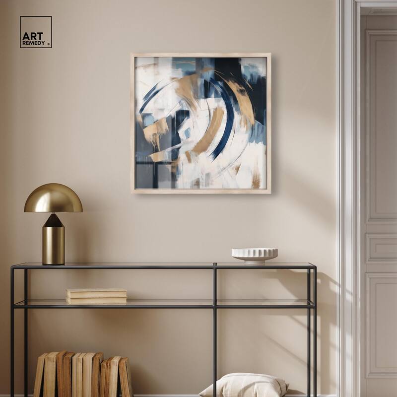 Golden Vortex I Shadowbox by Art Remedy