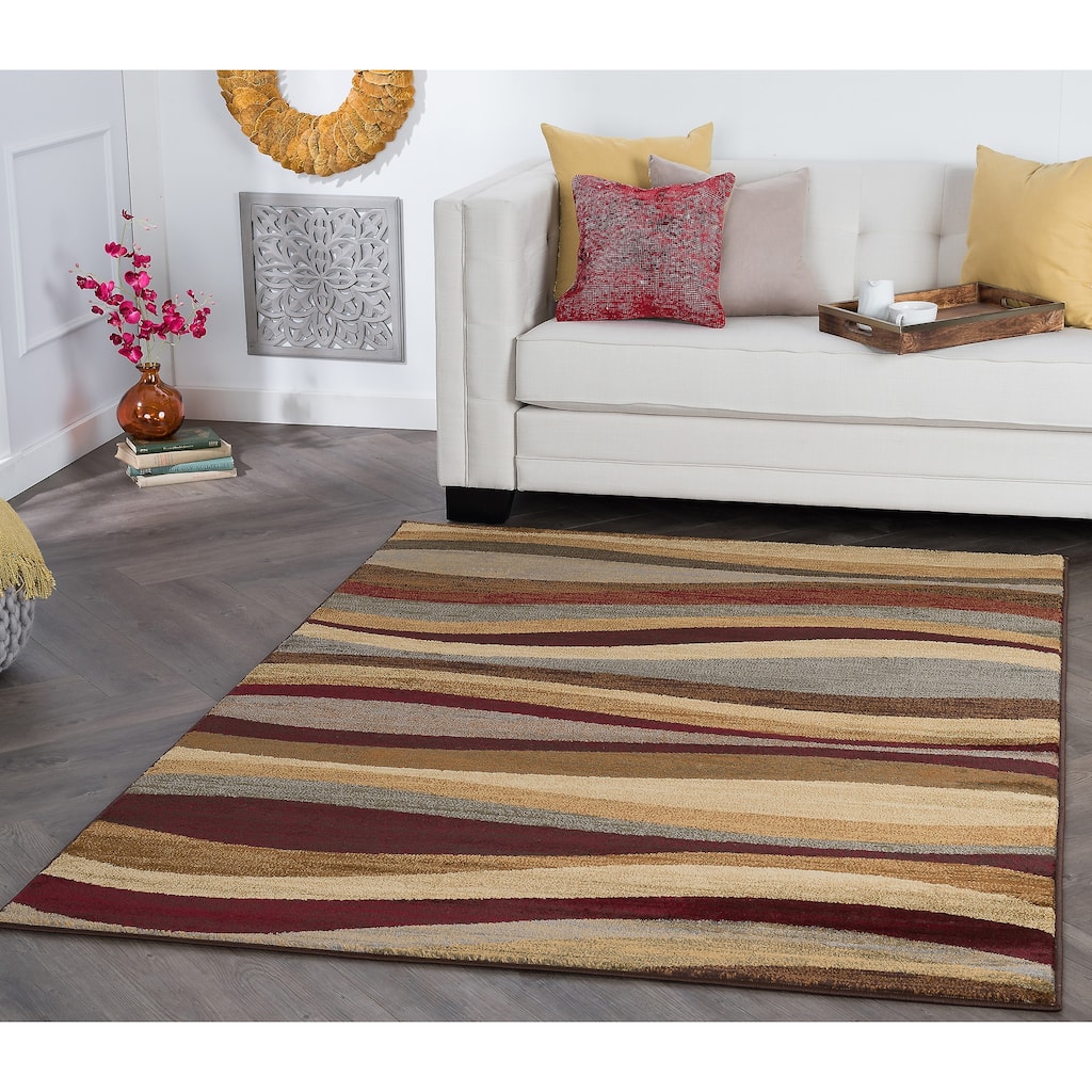 Rhythm Modern & Contemporary Abstract Indoor Area Rug