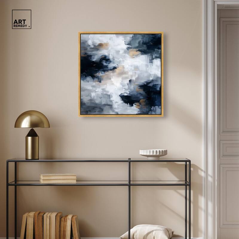 Midnight and Ivory II Canvas by Art Remedy
