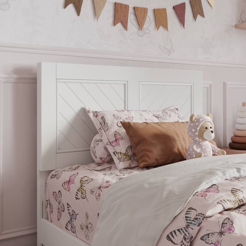 Clayton Platform Bed with Panel Footboard and Twin Trundle