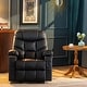 preview thumbnail 11 of 23, MCombo Manual Glider Rocker Recliner Chair with USB Ports, Faux Leather 8002