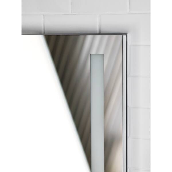 Shop Kohler K 99009 Tl Verdera 30 X 34 Lighted Mirrored Medicine Cabinet With Plain Mirror And Led Lighting Two Doors Two Overstock 25647893